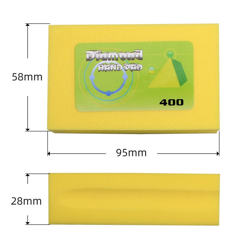BSRTTOOL Electroplated Diamond Hand Polishing Pads 60-400 Grit Sanding Tile Stone Marble Concrete Wet Dry¡­ (Grit-400#) - Image 4