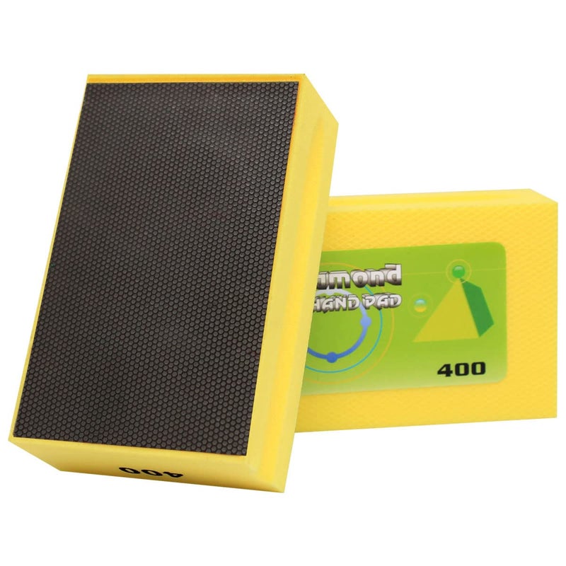 BSRTTOOL Electroplated Diamond Hand Polishing Pads 60-400 Grit Sanding Tile Stone Marble Concrete Wet Dry¡­ (Grit-400#) - Image 1
