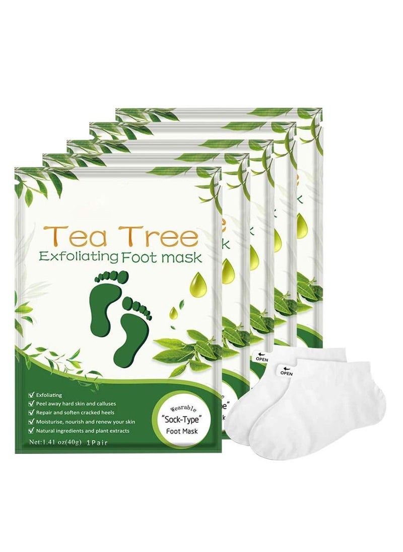 Pack Of 5 Tea Tree Exfoliating Foot Mask - pzsku/ZF8D4A56E5175AA69FE85Z/45/_/1686642848/91d8e3cf-4f66-4f90-b236-7faf1361abd4