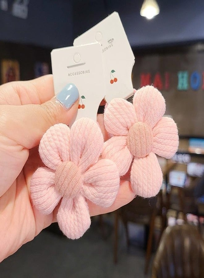 SYGA 10 Pcs Floral & Lace Bow Hair Tie Rope Set for Girls & Women - Sweet Princess Style Hair Accessories (Pink) - Image 5