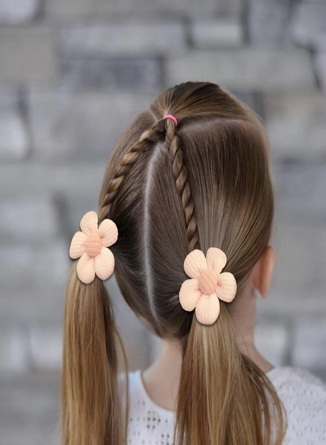 SYGA 10 Pcs Floral & Lace Bow Hair Tie Rope Set for Girls & Women - Sweet Princess Style Hair Accessories (Pink) - Image 3