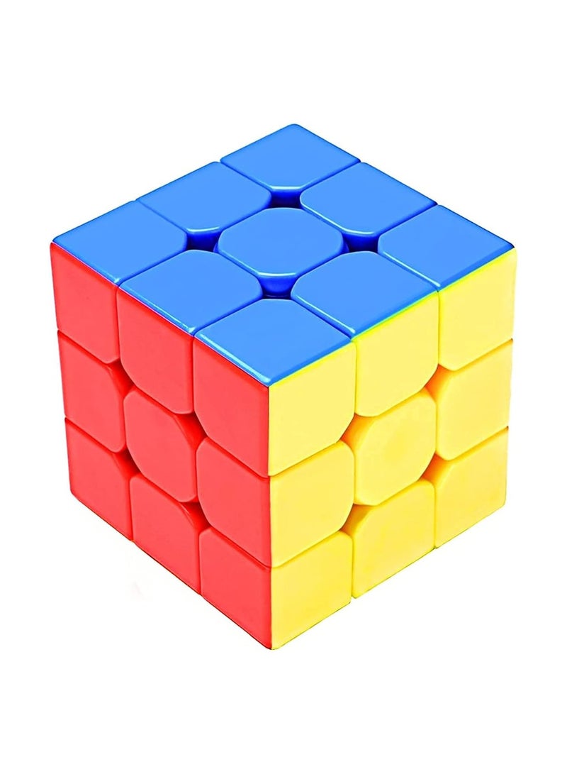 حديقة الألعاب مكعب ألغاز سحري بدون ملصقات عالي السرعة 3 × 3 من ستوريو - لعبة لعبة ذهنية سريعة ومتينة - Image 1