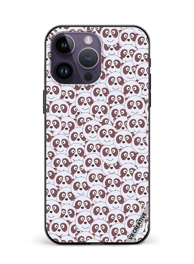 Protective Case Cover For Apple iPhone 16 Pro Max Children With Funny Panda Design Multicolour