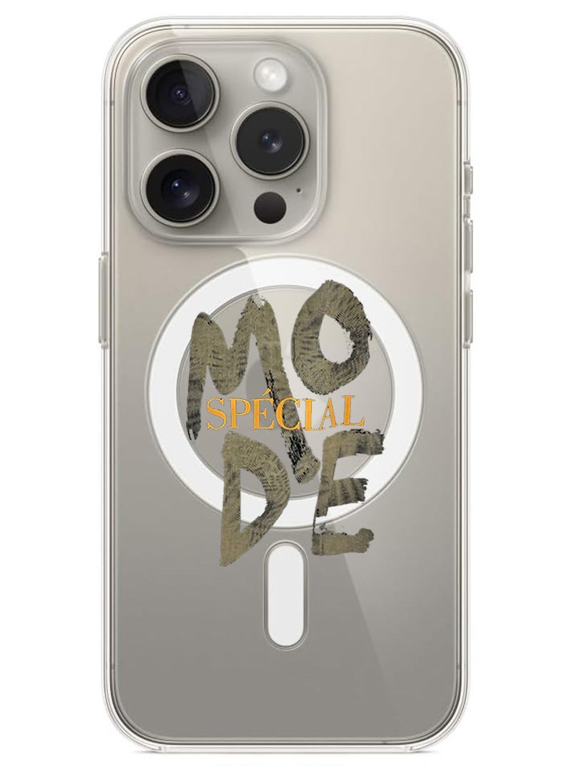 Theodor Magnetic Case for iPhone 15 Pro Max 6.7-inch Compatible with MagSafe Wireless Charging, Shockproof Phone Bumper Cover Mode special copy  - Image 1