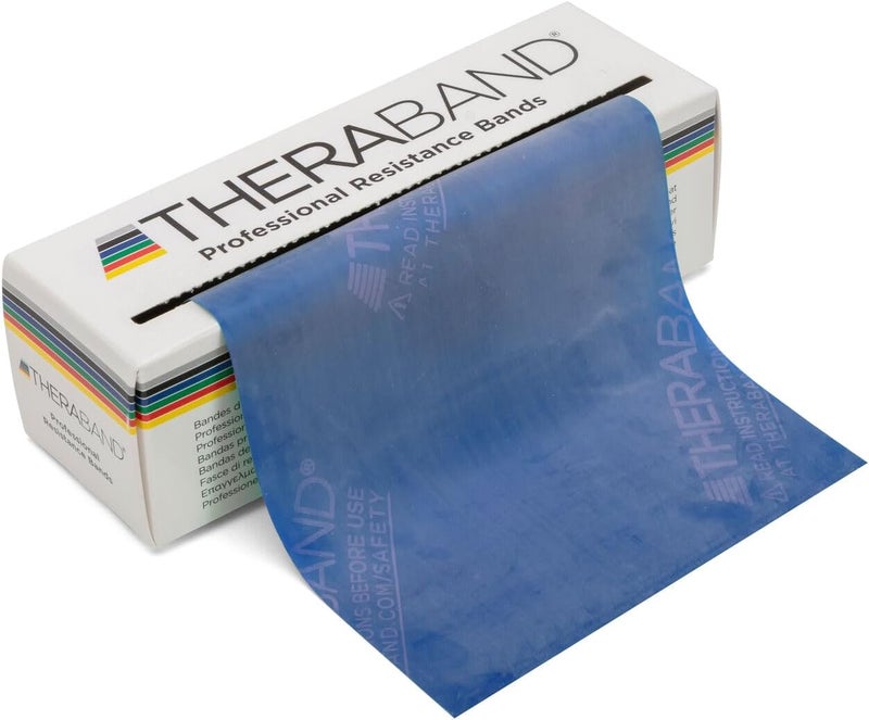 TheraBand Professional Resistance Bands - 6 Yard Roll, Blue, Extra Heavy for Upper & Lower Body, Core Exercise, Physical Therapy, Pilates, Home Workouts - Image 1