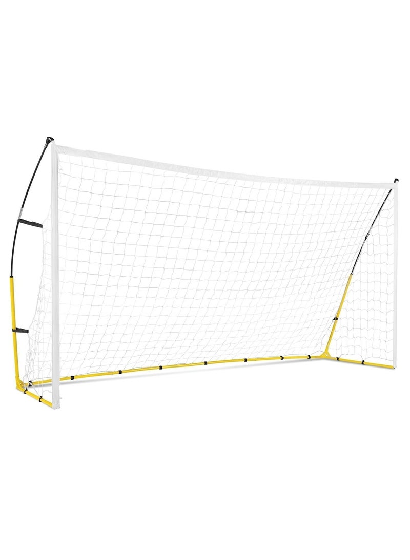 شو وو شبكة مرمى كرة قدم محمولة، سهلة وسريعة التركيب، تتضمن شبكة وحقيبة حمل، شبكة كرة قدم في الفناء الخلفي للأطفال والكبار، 240*150 سم - Image 1