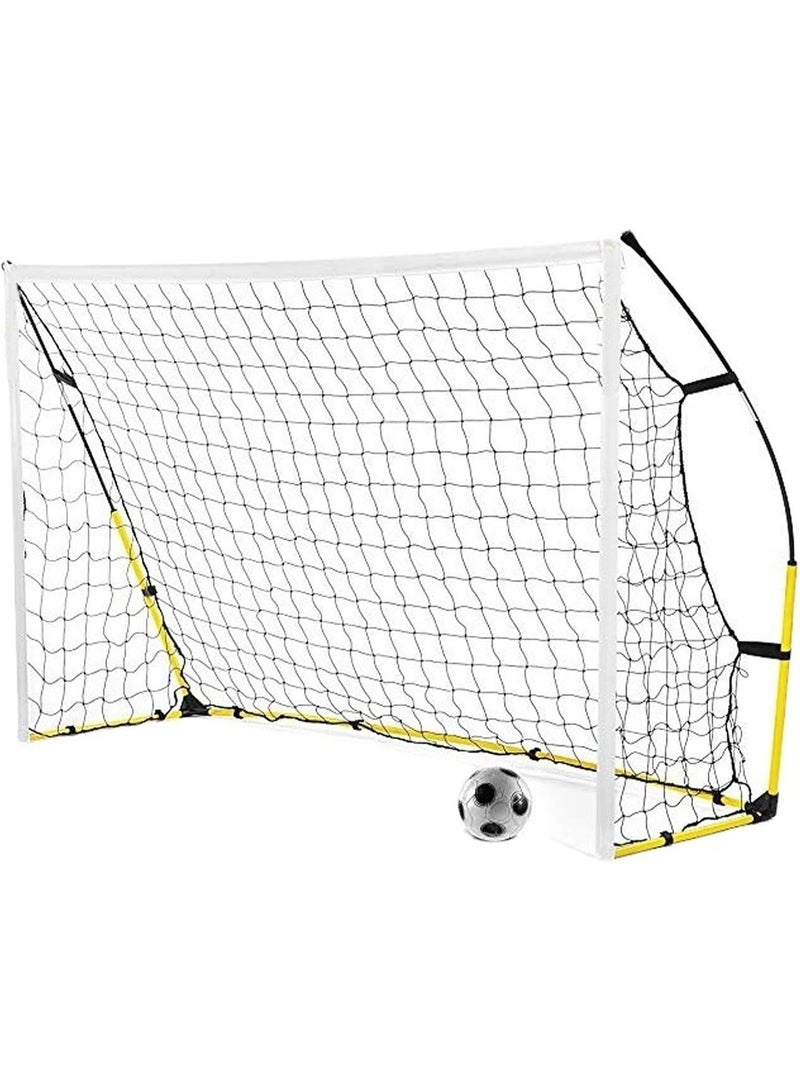 XiuWoo Portable Soccer Goal Range Net, Quick and Easy Set Up ,Includes Net and Carry Bag  Backyard Soccer Net for Kids & Adults ,240*150cm - Image 1