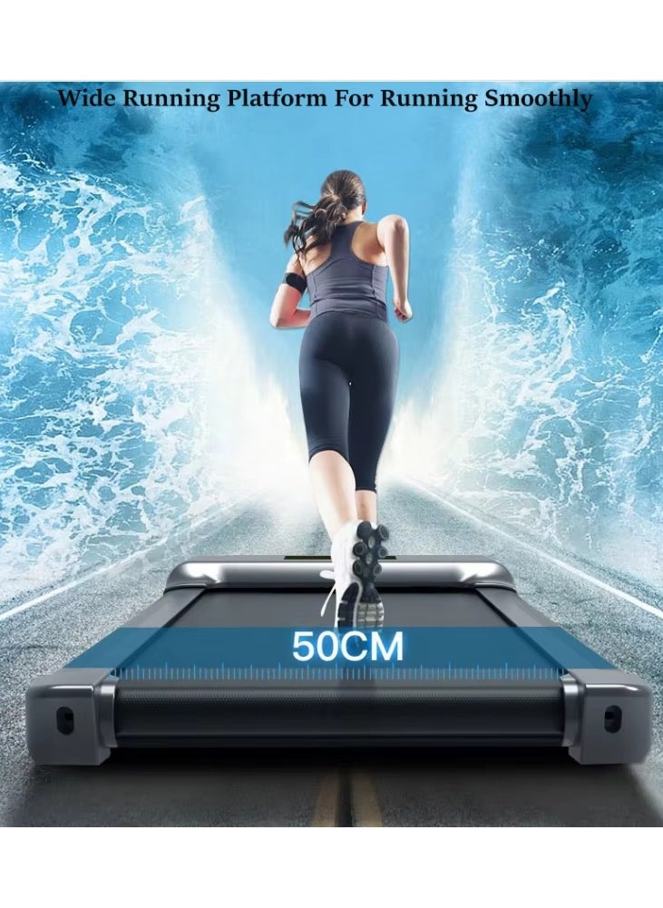 Generic - Treadmill: 2-in-1 Under Desk Treadmill: Foldable 2.5 HP Walking Pad and Running Machine for Home and office, with Remote Control, Super Slim Mini Quiet Home Treadmill - Image 1