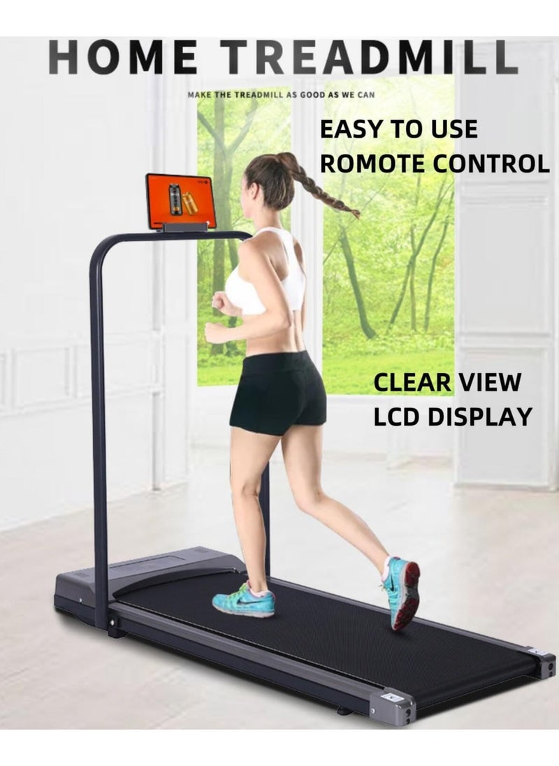 Generic - Treadmill: 2-in-1 Under Desk Treadmill: Foldable 2.5 HP Walking Pad and Running Machine for Home and office, with Remote Control, Super Slim Mini Quiet Home Treadmill - Image 1