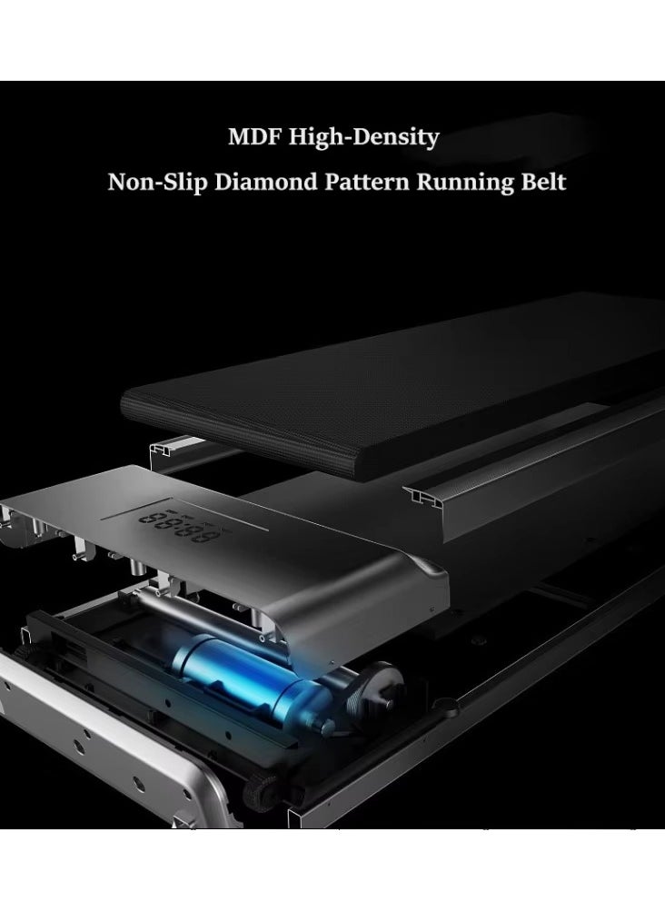 Generic - Treadmill: 2-in-1 Under Desk Treadmill: Foldable 2.5 HP Walking Pad and Running Machine for Home and office, with Remote Control, Super Slim Mini Quiet Home Treadmill - Image 1