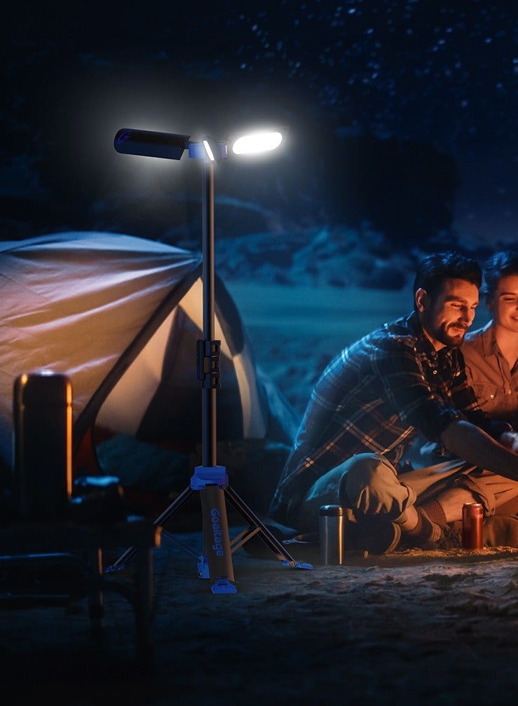 Goaltage Lumina Pro LED Camping Light – 360° Rotation, Remote Control, Adjustable Brightness, Tripod Stand & Telescopic Design - Image 1