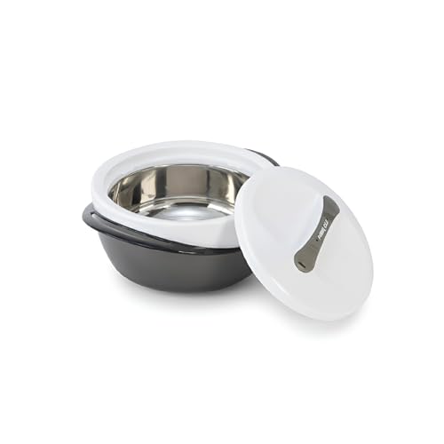 Pinnacle Panache Premium Casserole with Stainless Steel Interior | Insulated Hot Pot Keeps Food Hot & Cold for Hours | Hot Box for Kitchen | Gift Casseroles with Lid (Graphite, 2500 ML) - Image 1