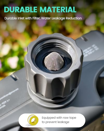 RAINPOINT Sprinkler Timer 2 Outlet, Water Timer for Garden Hose, Programmable Drip Irrigation Timer for Yard Outdoor Watering, Rain Delay/Manual/Automatic System Controller 2.5" LCD, V2, 2023 Release - Image 4