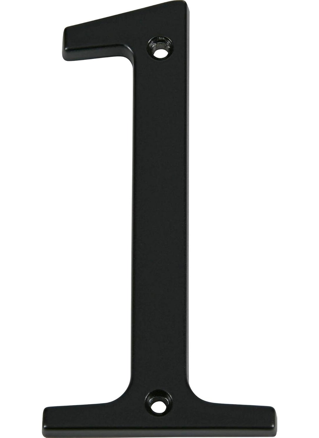 Hillman Distinctions 843141 Black FlushMount 4Inch House Number 1  - Image 1