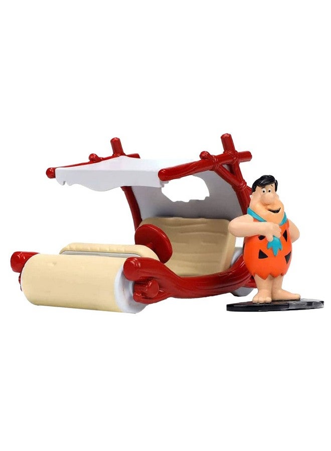 Jada Toys Flintstones 1:32 Flintmobile Vehicle with Fred Flintstone Diecast Figure, Toys for Kids and Adults 