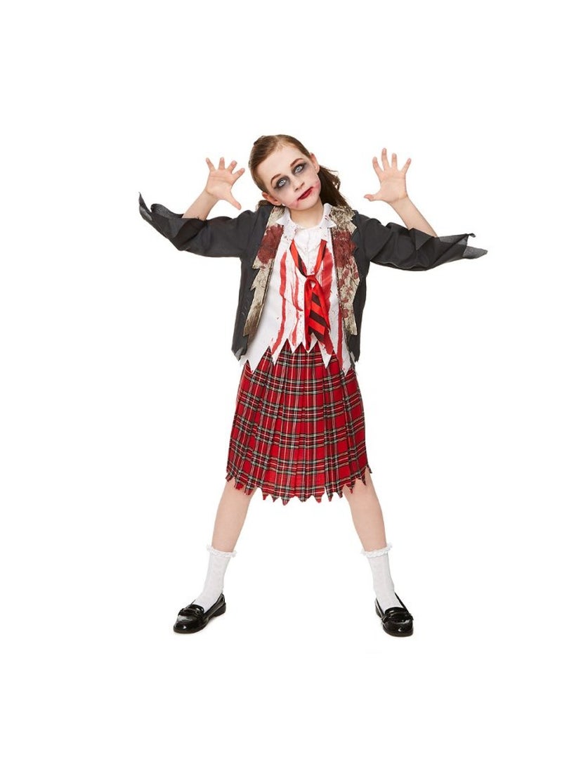 MAD TOYS Zombie School Girl Kids Costume 11-12 Years  - Image 2