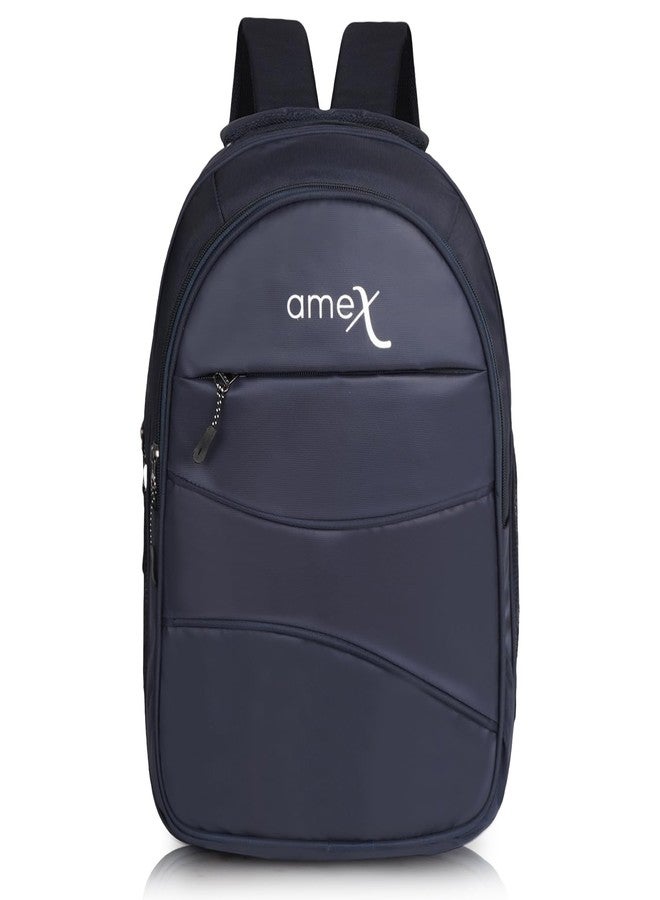 AMEX Laptop Backpack | Sleek and Functional Business Backpack for Laptops up to 15.6 Inches | Multiple Compartments | Durable Construction (Blue) - Image 1