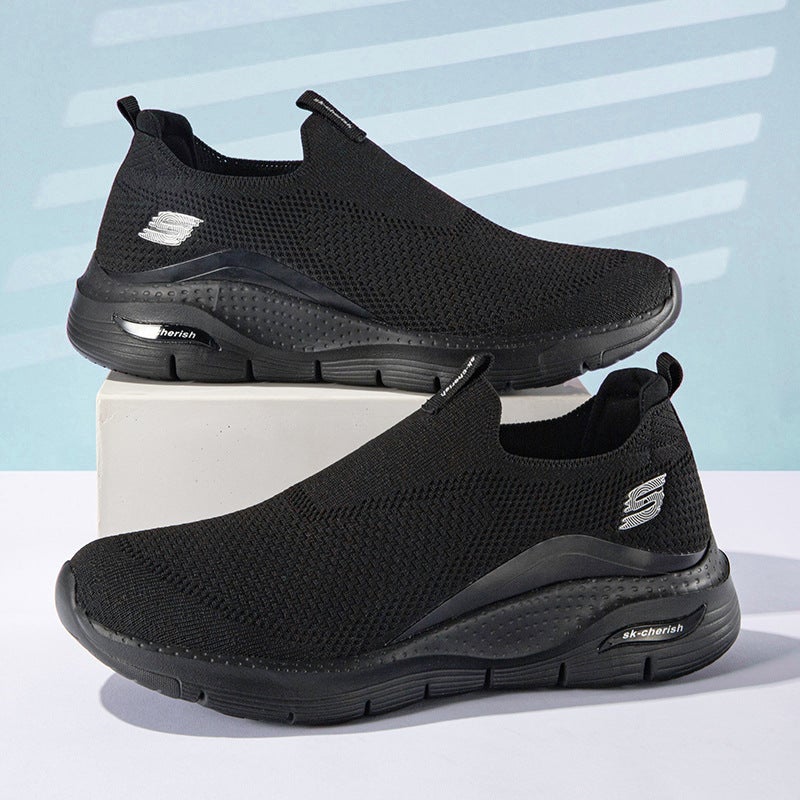 Classic Men'S Shoes Breathable Walking Shoes Plus Size Light Men'S Shoes For The Elderly S Letter Men'S Sneaker - Image 1