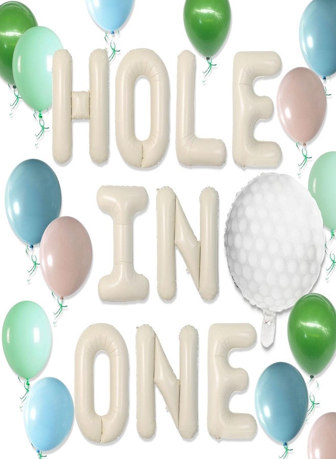 Roaring Good Time Hole in One Birthday Decorations Hole in One Banner Golf 1st birthday Party Decorations Golf Foil Balloons for Boys Golf Outdoor Sports Theme birthday Party Supplies - Image 1