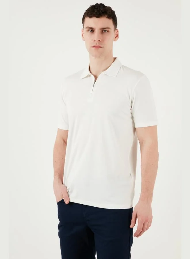 Buratti  Buratti Cotton Regular Fit Half Zipper Polo Collar T Shirt Men's Polo Collar T-Shirt 5902972 for Men | Best Price UAE