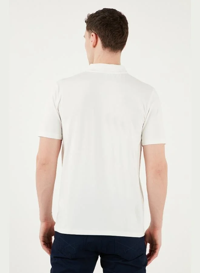 Buratti  Buratti Cotton Regular Fit Half Zipper Polo Collar T Shirt Men's Polo Collar T-Shirt 5902972 for Men | Best Price UAE