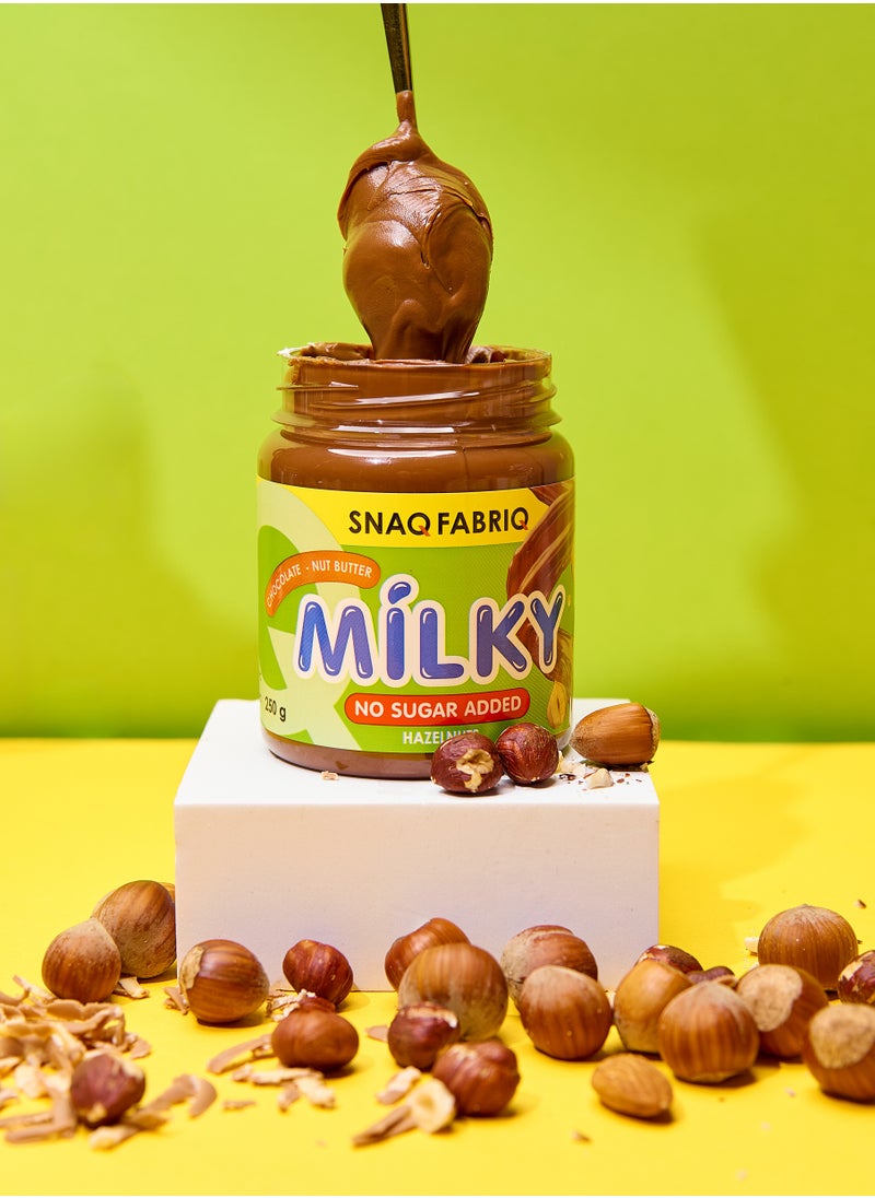 Snaq Fabriq - Milky Chocolate Nut Butter with Hazelnuts No Sugar Added 250g - Image 1