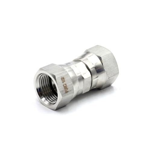 HFSR 12 Female JIC Swivel x 12 Female JIC Swivel Nut Union Stainless Steel 304 - Image 3