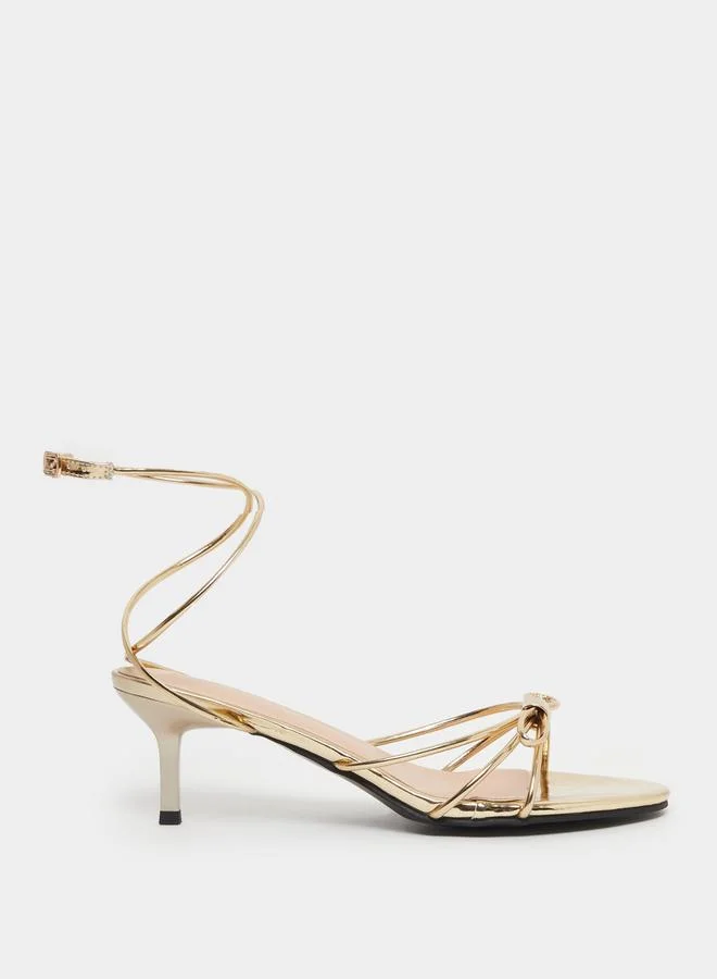 ستايلي Bow Strappy Stiletto Heel Sandals