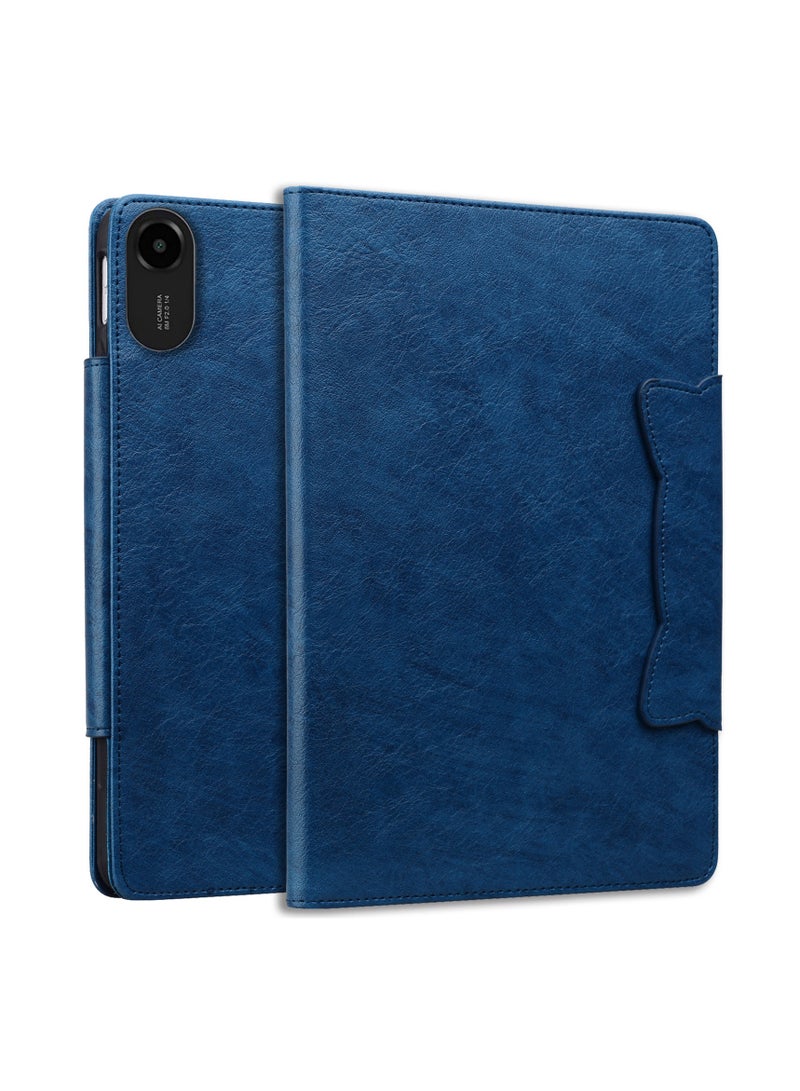 غطاء متكامل لجهاز Redmi Pad 2 مقاس 11 بوصة 2025 - خلفية من TPU المرن مع فتحة بطاقات وحامل متعدد الزوايا وغطاء جلدي PU مغناطيسي قابل للطي - Image 1