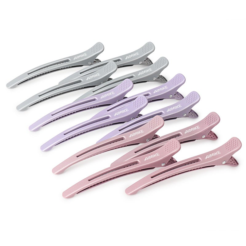 AIMIKE Hair Clips for Styling - Silicone No-Crease Duck Billed Hair Roller Clips for Sectioning, Cutting, and Salon Use - Image 1