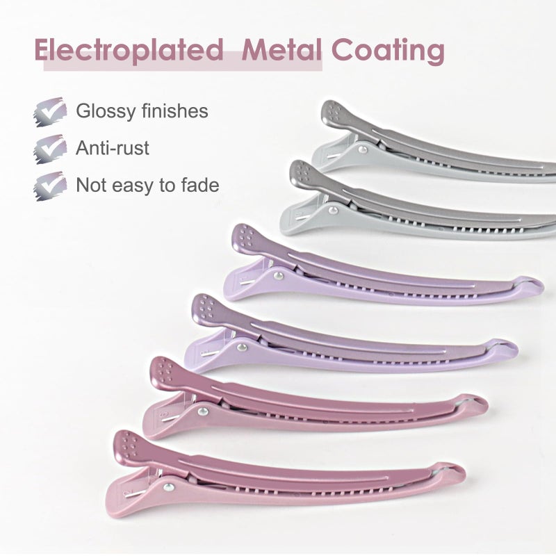 AIMIKE Hair Clips for Styling - Silicone No-Crease Duck Billed Hair Roller Clips for Sectioning, Cutting, and Salon Use - Image 2