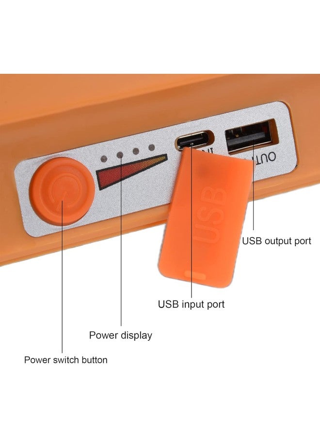 كلاراكو مصباح عمل يعمل بالطاقة الشمسية LED قابل لإعادة الشحن بـ 4 أوضاع 300 وات محمول مقاوم للماء للاستخدام في الهواء الطلق للتخييم والسفر والمشي لمسافات طويلة - Image 4