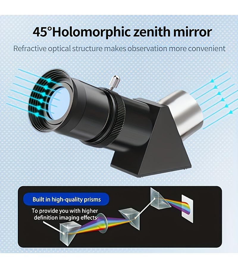 Telescope 80mm Aperture 600mm Focal Length Astronomical Refracting Telescope Fully Multi Coated High Transmission Coatings AZ Mount With Mobile Phone Holder Carrying Bag For Viewing The Moon Birds Planets White - Image 4