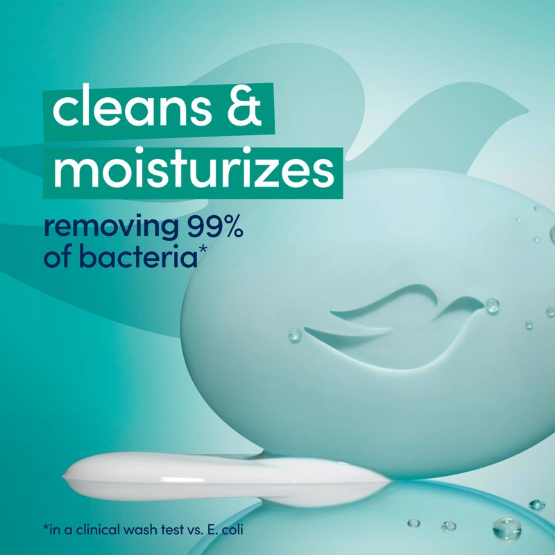 Dove Beauty Bar Soap Antibacterial Care 6 Count For Clean, Moisturized Skin, Removes Bacteria 3.75 oz - Image 4