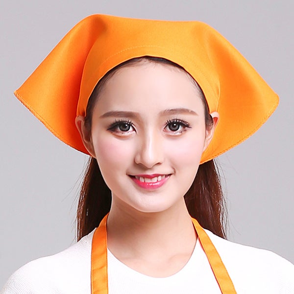Unisex Kitchen Headscarf Chef Hat Green [Velcise]]  - Image 2
