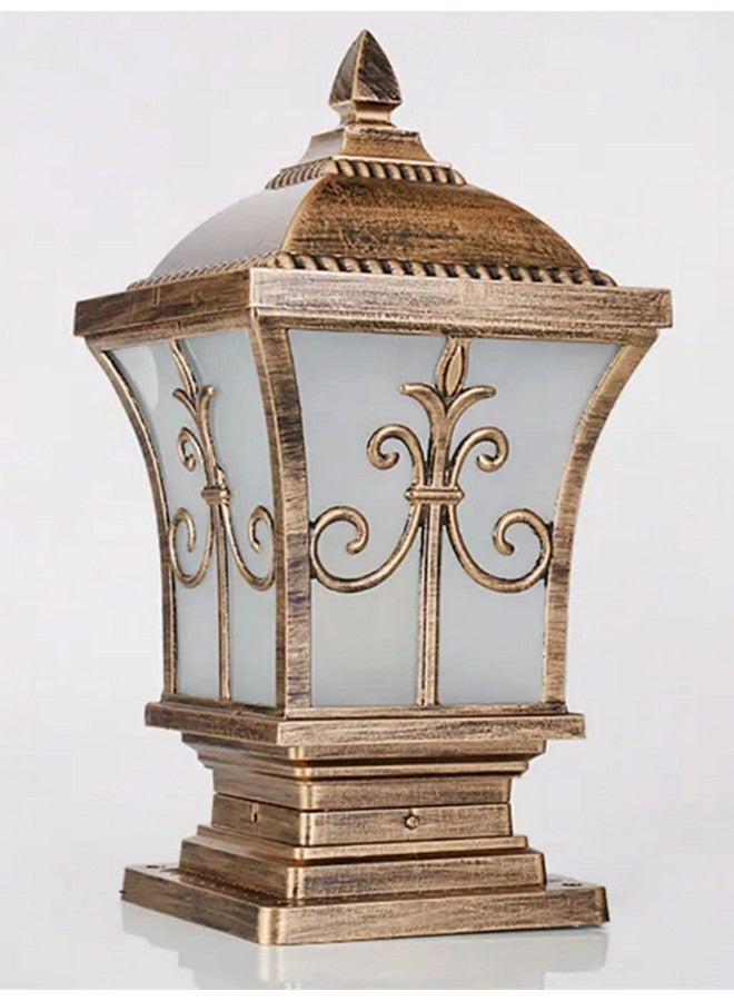 Weldecor Antique Trishul Design Gate Light for Home Gate - Waterproof Metal Entrance Lamp for Outdoor Main Gate, Boundary Wall, Pillar Scone Bulb Garden Lighting - Image 4