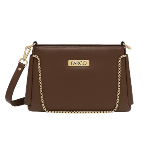 Fargo PU Women's Bucket Sling Bag (Brown) - Image 1