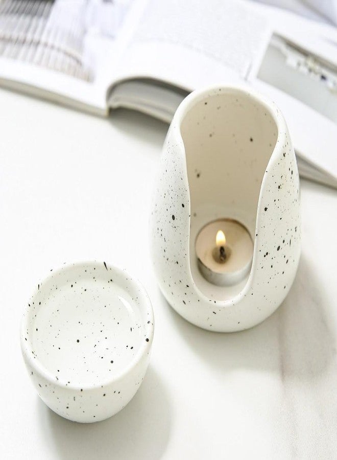 KALAUTO Ceramic Essential Oil Burner Wax Melt Burners - Candle Burner - Wax Melt Warmer Candle Tealight Ceramic Wax Burner for Aromatherapy Oil Diffuser,Home Bedroom Decor Christmas Housewarming Gift - Image 3