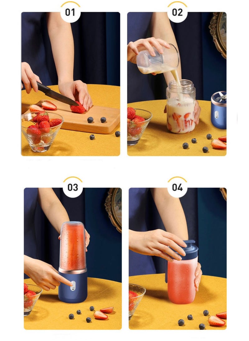 Generic - Portable Blender Rechargeable Mini Blenders: Powerful Cordless Mini Blender, Fruit Vegetable Juice Maker Portable Smoothies Protein Shakes - Image 1