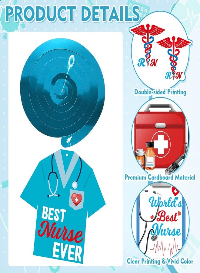 COCHIE Nurses Week Decorations 2026 Nurse Week Appreciation Gifts Thank You Nurses Banner Nurses Party Hanging Swirls Decorations Thank You Nurse Appreciation Gifts Bulk for Nursing Graduation Party Supplies - Image 3