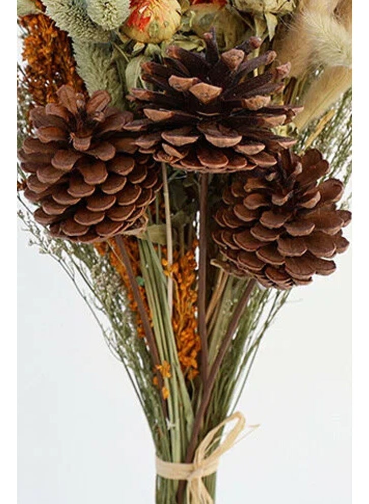 keke Dried Flower Bouquet Living Room Decoration Ornaments Real Flowers  Air-dried  Materials Color Ginger Yellow - Image 5