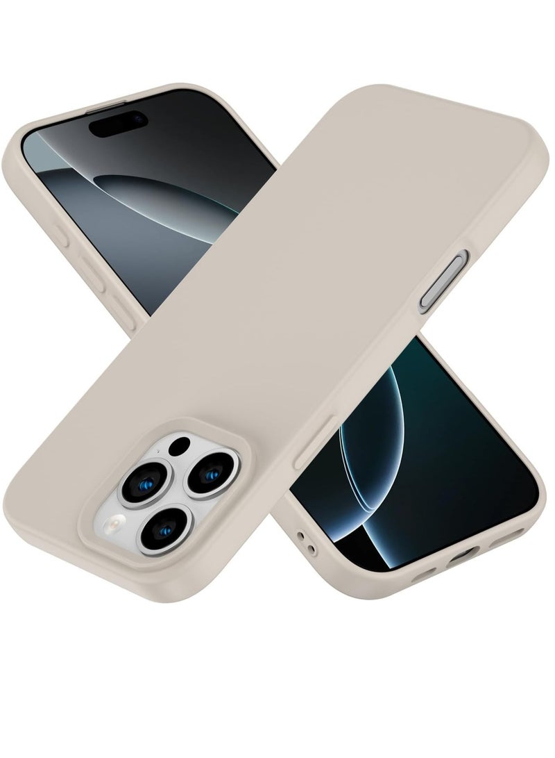 ELTRAZONE iPhone 16 Pro Max Slim Fit Stone Gray TPU Case – Soft, Flexible, Shock-Resistant Silicone Back Cover - Image 1