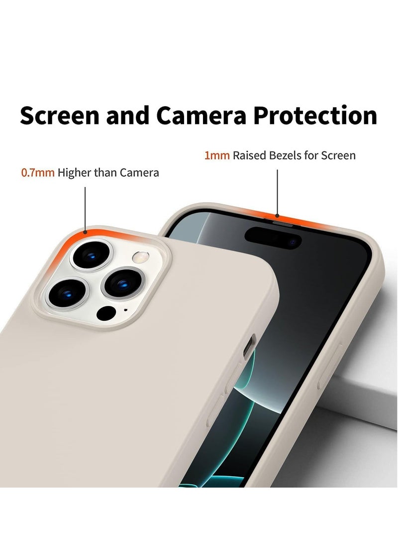 ELTRAZONE iPhone 16 Pro Max Slim Fit Stone Gray TPU Case – Soft, Flexible, Shock-Resistant Silicone Back Cover - Image 4
