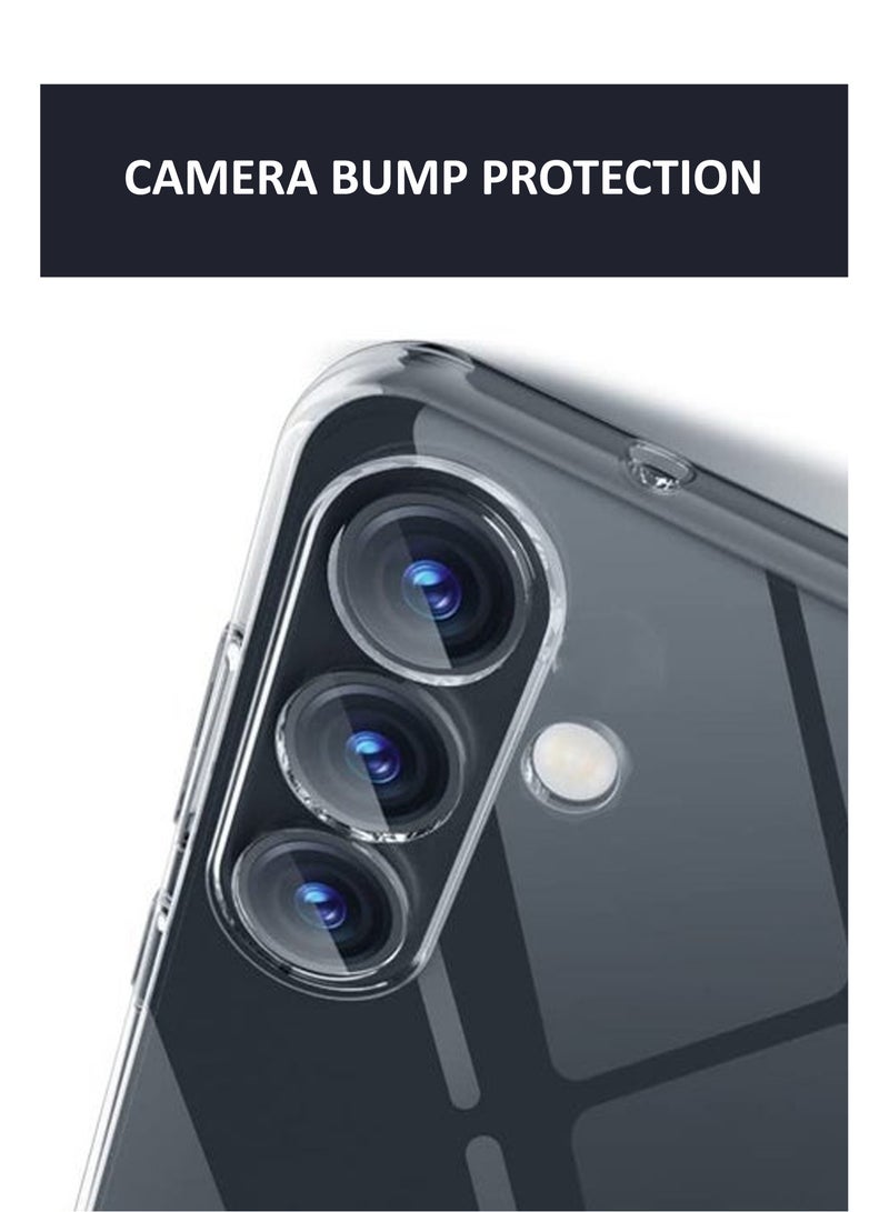 غطاء حماية خلفي من السيليكون الشفاف المرن الناعم لهاتف سامسونج جالكسي S24 - شفاف - Image 3