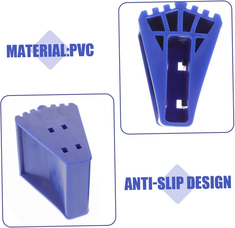 2pcs Non-Slip Ladder Foot Pads Durable Replacement Caps for Extension Ladders Anti-Skid Cushions for Stability and Floor Protection Blue Color - Image 3