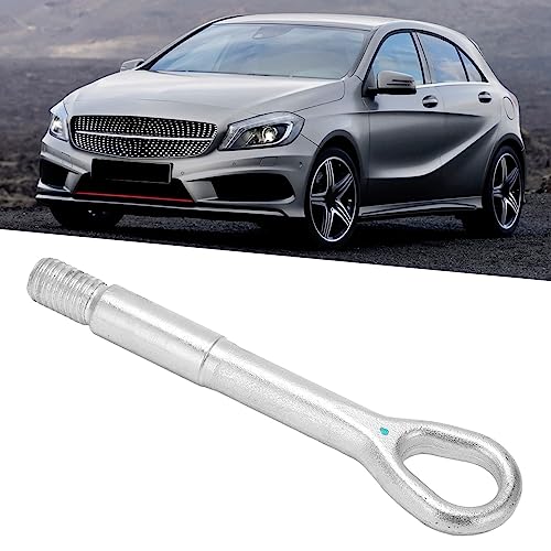 Ymiko Steel Alloy Front Bumper Trailer Ring Eye Towing Tow Hook Screw Replacement for Benz CL(216) 2006-2014 Car Tow Hook Towing Eye Ring Silver - Image 4