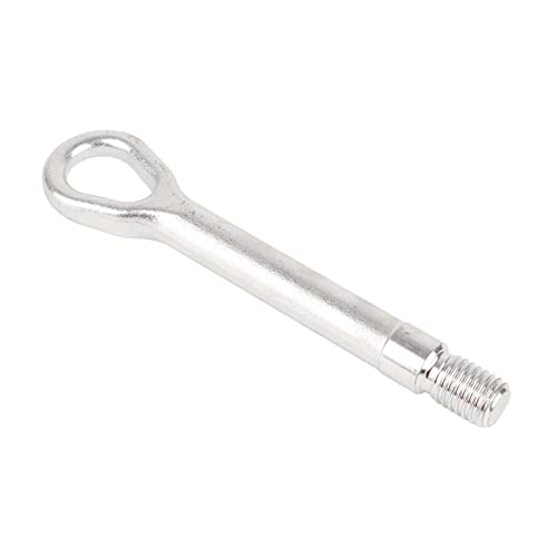 Ymiko Steel Alloy Front Bumper Trailer Ring Eye Towing Tow Hook Screw Replacement for Benz CL(216) 2006-2014 Car Tow Hook Towing Eye Ring Silver - Image 1