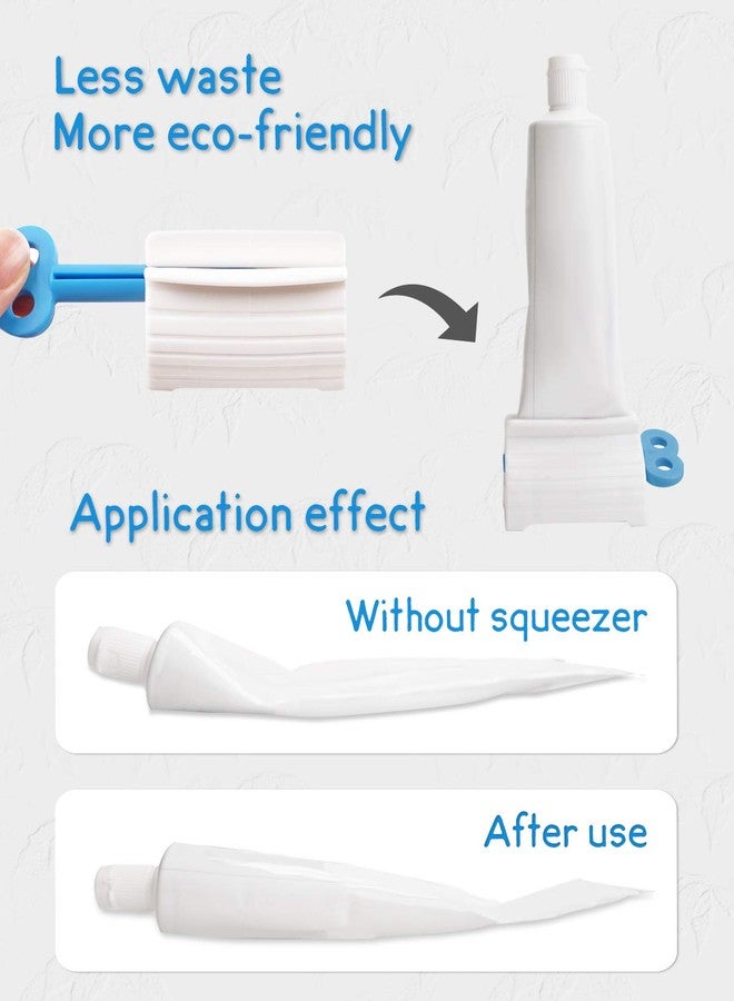 MoHern Plastic Toothpaste Squeezer, 4 Pcs Toothpaste Tube Squeezers, Multi-Purpose Toothpaste Dispenser, Rolling Toothpaste Holder Stand - Image 2