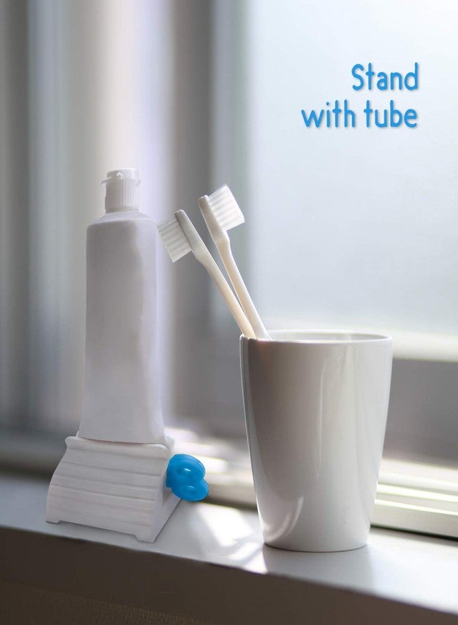 MoHern Plastic Toothpaste Squeezer, 4 Pcs Toothpaste Tube Squeezers, Multi-Purpose Toothpaste Dispenser, Rolling Toothpaste Holder Stand - Image 5