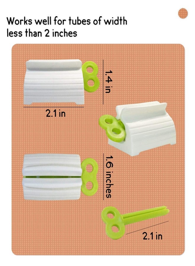 MoHern Plastic Toothpaste Squeezer, 4 Pcs Toothpaste Tube Squeezers, Multi-Purpose Toothpaste Dispenser, Rolling Toothpaste Holder Stand - Image 3
